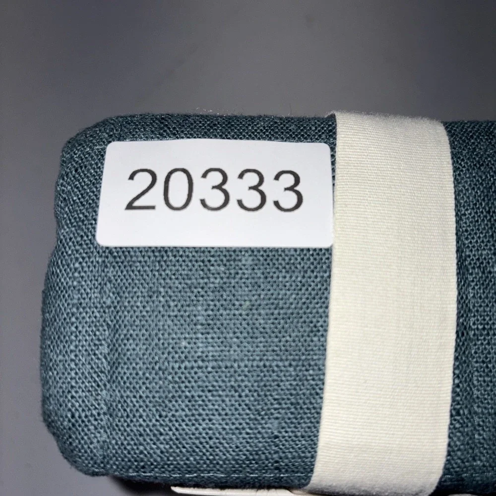 Casaluna Heavyweight Linen Blend Sham Standard Teal Green Zipper Closure